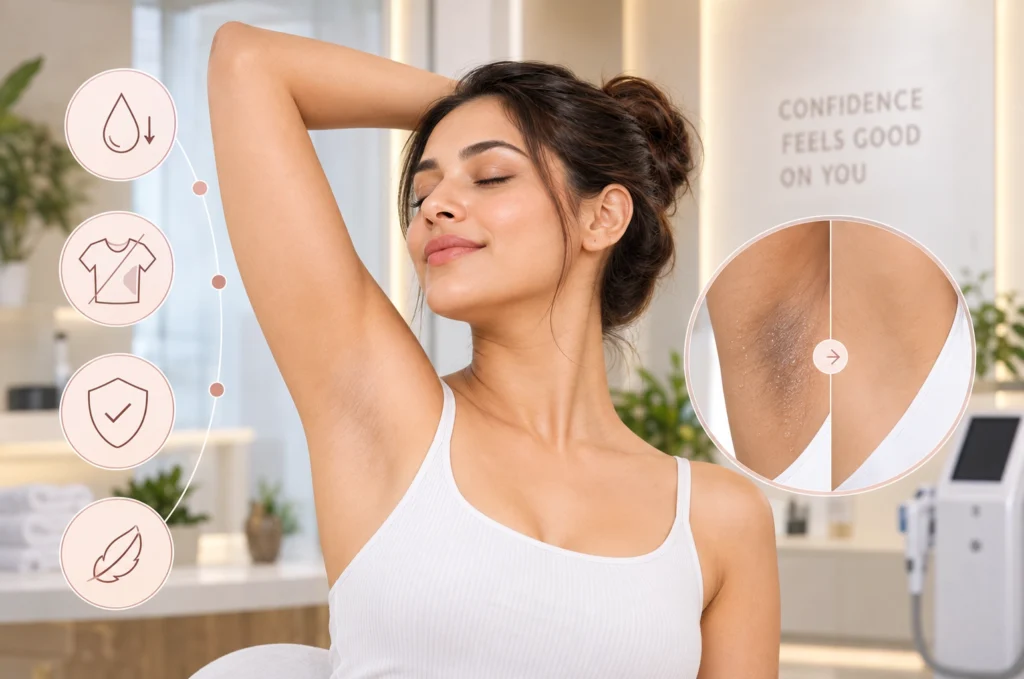 Excessive sweat treatment